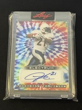 2025 LEAF ELECTRUM LADAINIAN TOMLINSON #7/8 AUTO TIE DYED CHARGERS HOF picture