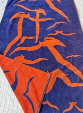 Vintage MCM Mod Flying Birds Beach Towel Made in Brazil picture