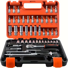 53PCS Professional Tool Set, Multi-Functional Socket Set with Ratchet Wrench Kit picture