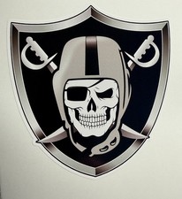Oakland Raiders skull variation Regular Vinyl Decal Pick Size picture