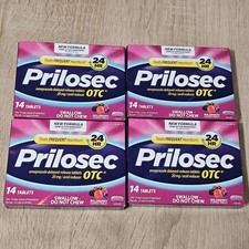 (4) Prilosec Omeprazole Delayed Release Acid Reducer Wildberry 14ct Ex 05/2028 picture