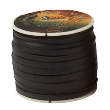 Black Kodiak Lace 1/4 x 36 ft Durable Oil Tanned Leather for Crafts and Repairs picture