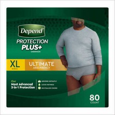 Depend FIT-FLEX Underwear for Men Size: XLarge - 80Ct -  picture