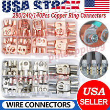 280PCS Car Copper Lug Ring Terminals Cable Electrical Wire Crimp Connectors Kits picture