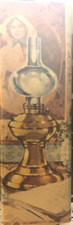 Vtg Avon Library Lamp Topaze Cologne Decanter 4 Fl oz  Full W/ Box Mid Century picture
