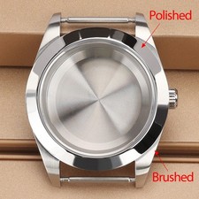 FEIYASHI Steel Bevel Edge Aviator Watch Case 36/39mm For Seiko NH35 Miyota 8215 picture