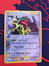 Pokemon TCG Rayquaza 13/113 Reverse Holo Stamped Rare EX Delta Species  picture