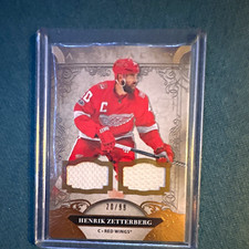 Upper Deck 2020-21 Artifacts Legends Henrik Zetterberg MEM Gold #148/99 Wings picture