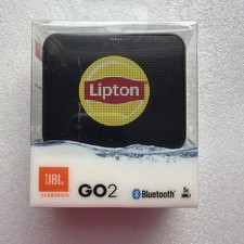 JBL GO 2 Waterproof Portable Bluetooth Speaker - Lipton Logo - Grab & Go - NEW picture