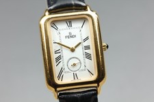 Vintage *Near MINT* Fendi 550J Roman 26mm Gold Small Second Women's Quartz Watch picture
