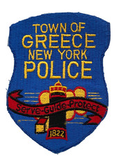 Town of GREECE New York NY Police Embroidered PATCH Obsolete picture