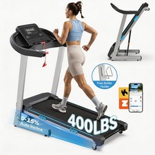 4.0HP Treadmill with Auto Incline, Foldable Treadmill 400+ lb Capacity for Home picture