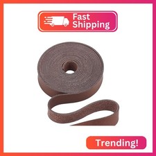 GORGECRAFT Dark Brown Genuine Leather Strap Strip 1/2 Inch Wide 79 Inch Long Lea picture