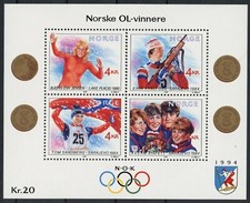 Norway 1989 : Olympics - Good Very Fine MNH Sheet picture