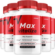 (5 Pack) Max Vitalize for Men Capsules – MaxVitalize Advanced Formula Pills picture