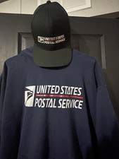 USPS Hoodie Size M USPS Hat Black Logo Unisex Adult Size Medium picture