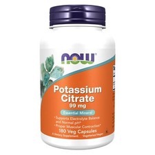 NOW FOODS Potassium Citrate 99 mg 180 Veg Capsules picture