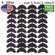 40PCS 20-Pair Rubber Heel Savers Toe Plates Taps DIY Shoe Repair Pads9887 picture
