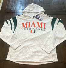 Colosseum Miami Hurricanes Pullover Hoodie Womens Size L Officially Licensed picture