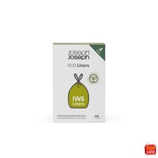 4pk 80pc IW6 30L Eco Liners for Trash Bag - Gray picture