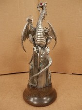 James Lane Casey Vintage 1986 Perth Pewter Crystal Dragon 1493/2500 LE02 picture