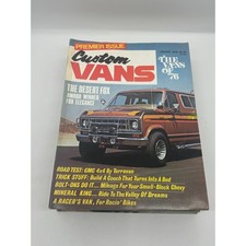 VINTAGE CUSTOM VANS MAGAZINE FIRST ISSUE - JAN 1976 - GMC 4X4 BOLTONS RACER VAN picture