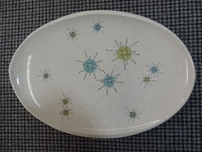 Vintage Franciscan Atomic Starburst Oval 13