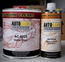 Autobahn Matte Clearcoat GALLON Kit Flat Finish 4:1 Auomotive Clear coat AC-9025 picture