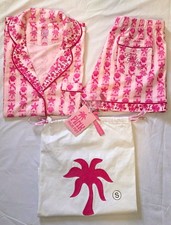 Brand New Pink Palm Pajamas in Blush Bay Womens Size S - NWT picture