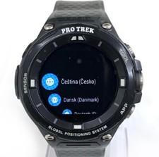 Casio Pro Trek Men's Black Smart Watch WSD-F20-BK WSD-F20 Used From Japan picture
