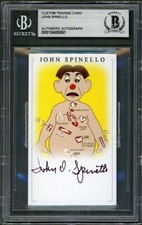 John Spinello SIGNED Creator Operation Game PCB Card Auto Beckett BAS Rare picture