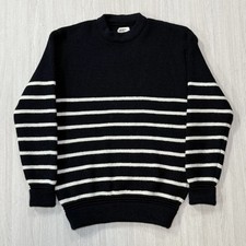 Heimat Textil Men’s ‘Signal’ Virgin Wool Sweater Size 44 Medium Ink/Seashell picture
