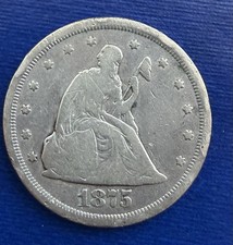 1875-S Twenty Cent Piece First Year 20 Cent US Type Coin picture