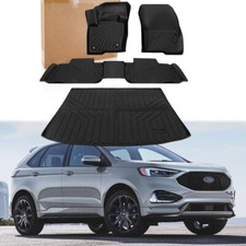 Floor Mats & Cargo Liner for 2015-2025 Ford Edge Front Rear TPE All Weather 4pcs picture