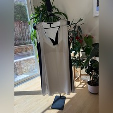 BCBGMaxAzria Black and White Sleeveless Colorblock Dress picture