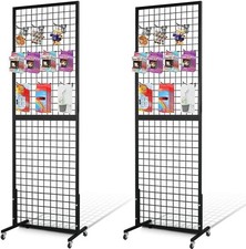 Grid Wall Panels 2x6ft 2 Pack T-Base Gridwall Panel Systems with Wall Mounting picture