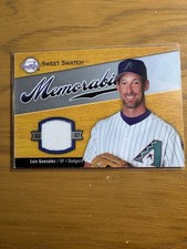 LUIS GONZALEZ 2007 UD SWEET SWATCH PATCH GAME USED JERSEY ARIZONA DIAMONDBACKS picture