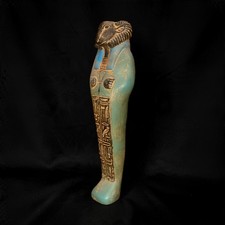 Egyptian Artifacts Rare Authentic Pharaonic Statue Of Egyptian God Khnum Bc picture