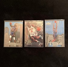 1997-98 Skybox Metal Universe Championship Ewing, LJ, Mills  #2, 91, 98 Knicks picture