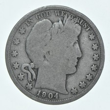1904-O Barber Half Dollar Average Circ 90% Silver picture