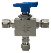 HOKE Valves 7165G6Y SELECTO-MITE Three-Way Ball Valve 500PSIG 316 SST (34 BAR) picture