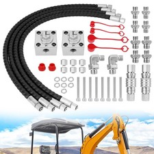 2Pcs 3 Way Hydraulic Diverter Valves Kit For 1-2 Ton Mini Excavator W/ 31