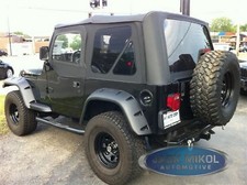 Premium for 97-06 Jeep Wrangler Replacement Soft Top + Upper Skins Diamond Black picture