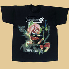 Vtg 1997 PRODIGY THE FAT OF THE LAND  All Size Black Unisex Shirt HE819 picture