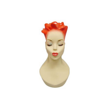 Artistic Vintage Fiberglass Adult Female Mannequin Head with Make-Up (2 Pack) picture
