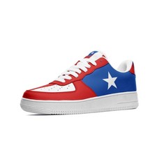 Puerto Rico Flag Sneakers Puerto Rican Colors Unisex Vegan Leather Boricua Shoes picture