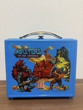 Master Of The Universe Lunchbox Basa Plastic Peru He-Man & Skeletor VTG VHTF picture