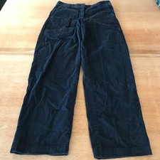 Aritzia Sunday Best Jaden Corduroy Pants Women 4 Blue Mid Rise Stretch Preppy picture