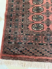 Vintage Hand Knotted Wool Bokhara Rug picture