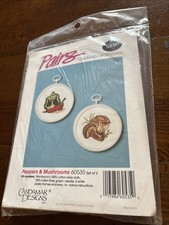 New Candamar Designs Peppers & Mushrooms 60535 Cross Stitch Kit picture